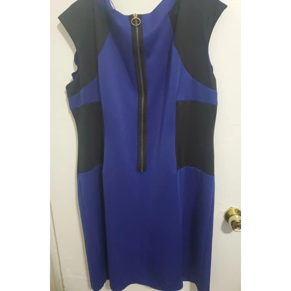 R&M Richard Blue And Black Dress Size 22W